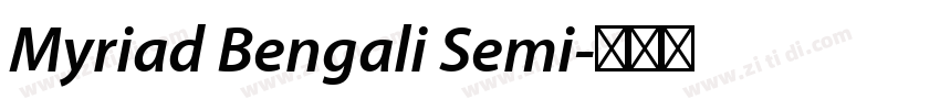 Myriad Bengali Semi字体转换